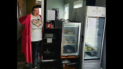 Personal chef Sam Mueller on Nov. 16 began operating the Kind Kitchen Express kiosk inside Barber & Beauty Bar in Pacific.