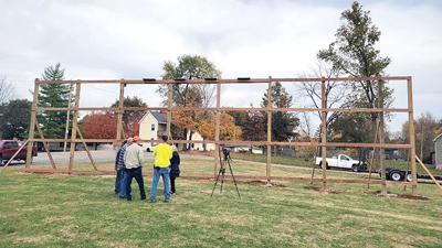 Christmas light display