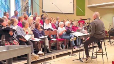 Members of St. John’s Lutheran Church rehearse for their upcoming Christmas production, which will be held Friday through Sunday, Dec. 9-11, at 3517 Jeffco Blvd. in Arnold.