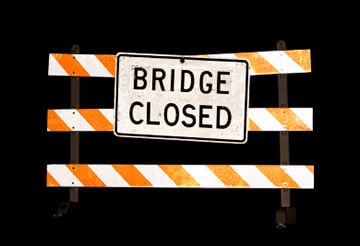 bridge closed