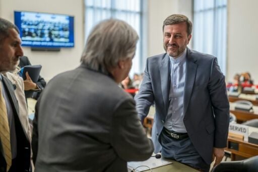 Iran's deputy foreign minister Kazem Gharibabadi spoke just after UN chief Antonio Guterres at the Conference on Disarmament
