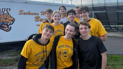 Participants in the 2025 Jaguar Treble Trot at Seckman High School.