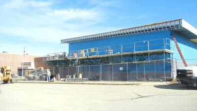 Festus Middle School addition progresses, despite winter weather that has resulted in more than 30 lost work days.