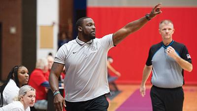 CB Walker, head coach of both the men’s and women’s basketball teams at Jefferson College