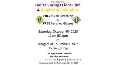 house springs lions eye screening event 2025