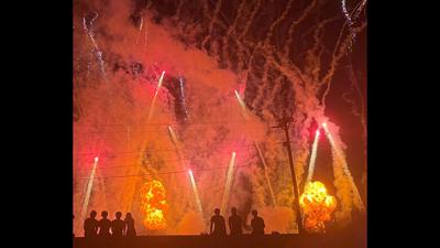 A fireworks show in Herculaneum is held in honor of the late Terry Bates.