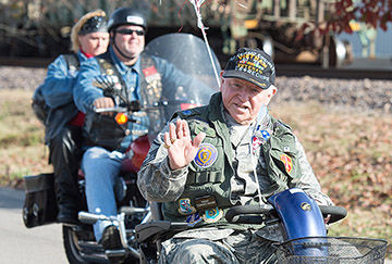 Parade riders