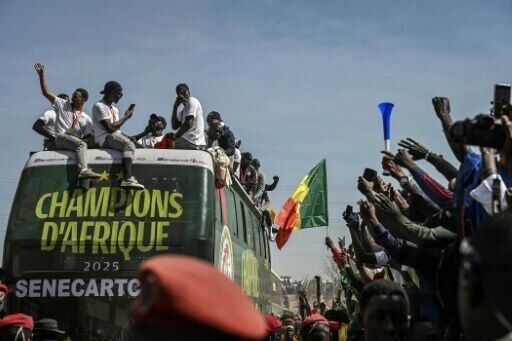 Senegal's football team spent more than seven hours as part of a parade through the streets of Dakar on January 20, 2026