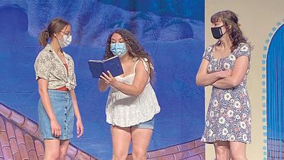 Students from Jefferson College rehearse for “Mamma Mia!”