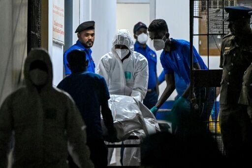 Sri Lanka said 87 bodies had been recovered from a sunk Iranian warship