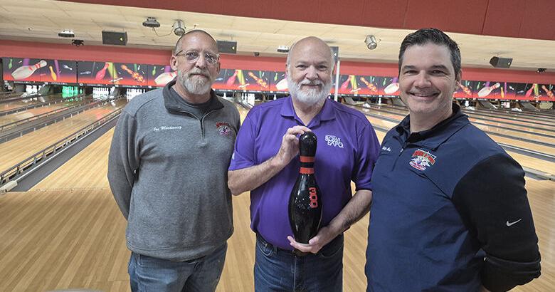 From left, Joe Markiewicz, L&S Family Entertainment food and beverage director; Terry Signaigo, former co-owner of Imperial Bowl and Crestwood Bowl; and Phillip Cox, L&S regional manager, at Imperial Bowl on July 10. L&S took over management of Imperial Bowl and Crestwood Bowl on July 8, and Signaigo will continue to work at the centers as the general manager.