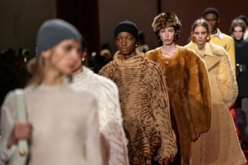 Bottega Veneta's latest collection took a dramatic turn with the arrival of a series of over-the-top showstopping coats made from recycled fibreglass