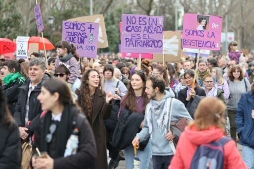 'It's not an isolated case, it's the patriarchy': protesters marched in Madrid
