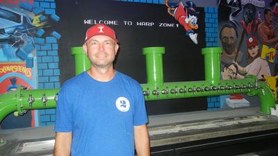 Denny Foster at Central Community Tap & Tasting Room, 10 E. Main Street, Festus, the first of three new businesses planned for the area.