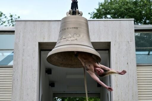 A dancer performed in the 'Seaworld Venice' by Austrian artist and choreographer Florentina Holzinger