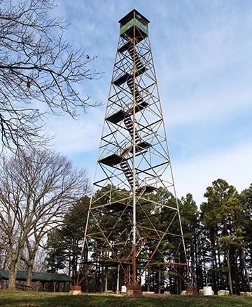 The observation tower at Sunridge Park north of Hillsboro