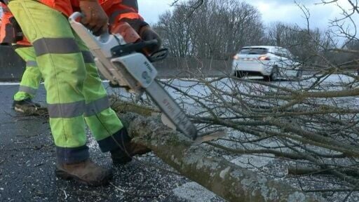 Clean-up continues in northwestern France after Storm Goretti hit