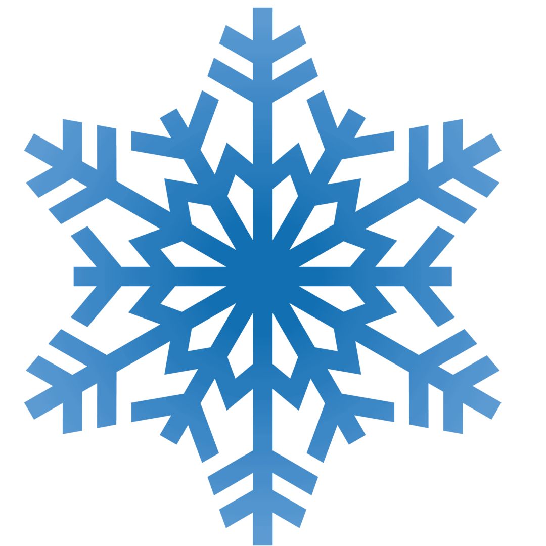 white snowflake clipart clear background