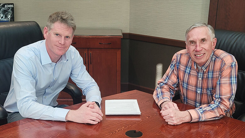 Jefferson Foundation president and CEO Michael Ravenscraft, left, and chairman of the foundation’s Board of Directors Jeffrey Draves.