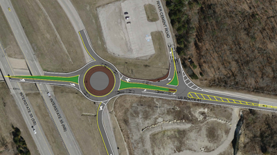 Phase 3 of Project Redbird will begin Oct. 5. The project includes constructing a new roundabout connecting River Cement Road, I-55 and Hwy. 61.