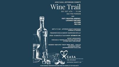 casa wine trail fundraiser flyer 2025