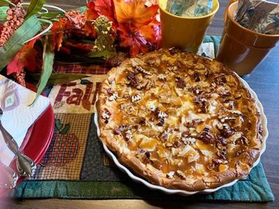 Caramel Apple Autumn Cheesecake