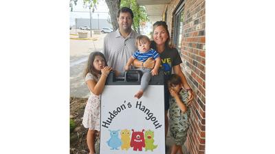 Ashley Koseck and Jonathan Jones with their three children: Rosemary, 7; Jace, 4; Hudson, 16 months.