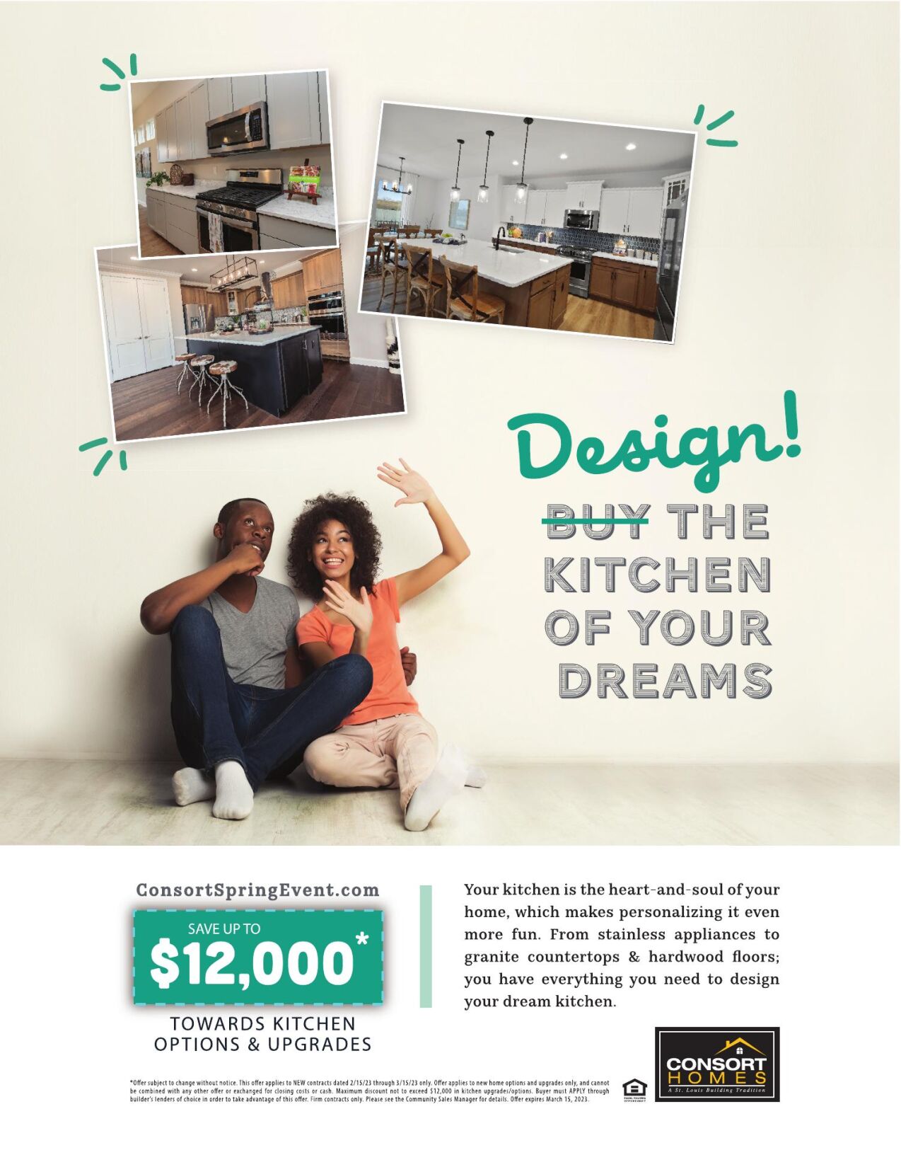 Consort Homes offers kitchen upgrade incentives Real Estate