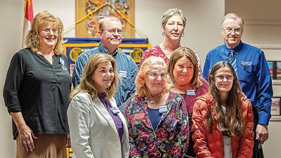 Officers and members of the board of directors for the newly formed Kiwanis Club  of Northwest Jefferson County. Back, from left, Carla O’Brien, Craig Luetkemeyer, Bobbie Liverar and Roy Ockert. Front, from left, Kristi Church, Christine Ortman, Charlen...