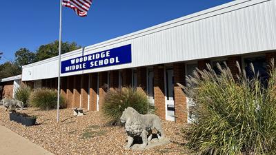 The new Woodridge Middle School sign was installed on Oct. 12.