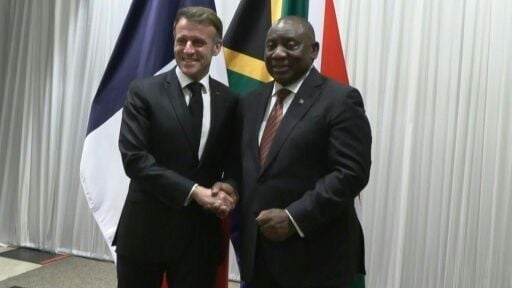 Macron meets S.Africa's Ramaphosa before G20 summit