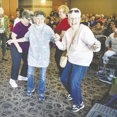 Those who attended the 2019 Arnold Senior Expo enjoyed the music, including, from left, Audrey Poirrier of Festus, Ellan Fingers of Festus, Evelyn Mehrten of High Ridge and Jan Wilson of High Ridge.
