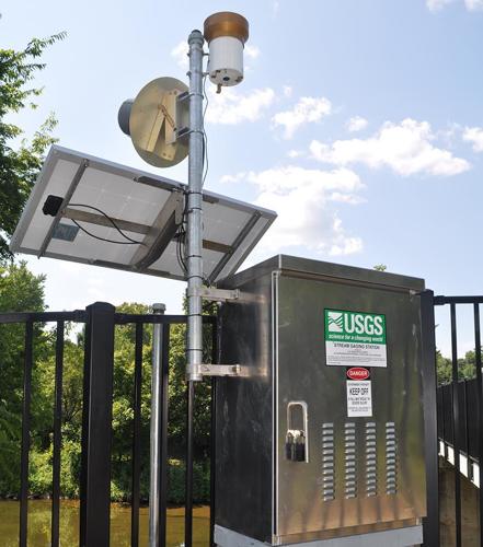 De Soto flood gauge