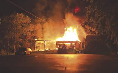 Ware-area garage destroyed in fire