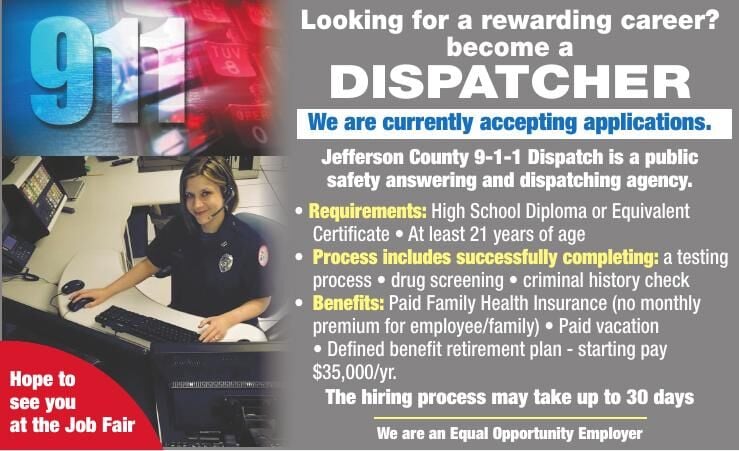 Jefferson County 911 Dispatch Job Fair 2021