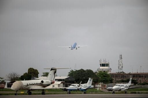 The pope's plane took off from the airport in Luanda, Angola on Tuesday morning