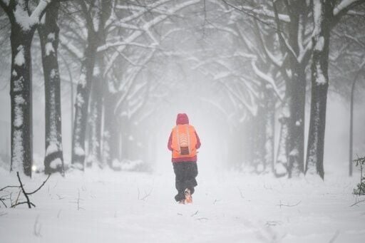 Forecasters from Britain to Germany urged people to stay indoors