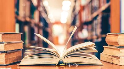 library books, aisle
