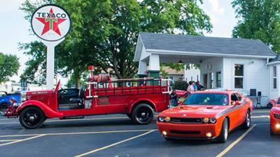 Participants in the De Soto Car Cruise will gather at the Historic Texaco Gas Station next to Mahn Funeral Home.