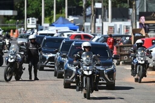 A convoy escorted Brazil's former president Jair Bolsonaro to a hospital where he will undergo hernia surgery