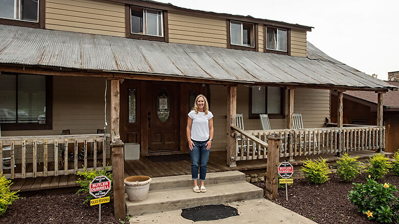 The ancestral home of Jennifer Haskins is on the property of Villa Antonio Winery. The cabin was built by the Dippel family.