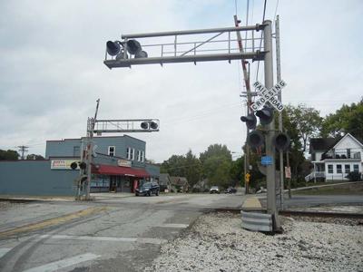 This railroad crossing at Mill and North Fifth streets in Festus is scheduled to be closed Monday.