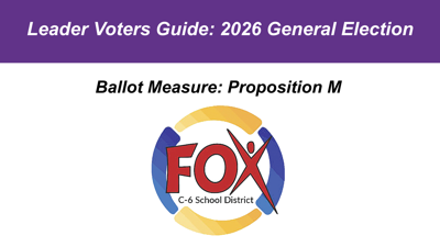 April 2026 election: Fox Prop. M