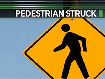 Pedestrian struck