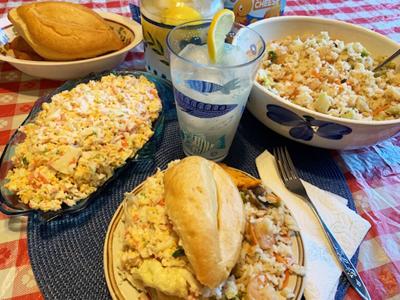 Sweet and Sour Shrimp, Seafood Salad