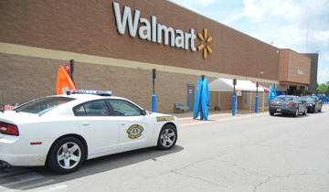 Walmart shooting scene