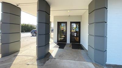An upcoming remodeling project includes replacing the front doors to the library.