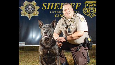 Jefferson County Sheriff’s Office Deputy Scott Burkard and Maro, a 12-year-old Dutch shepherd, had been partners since 2016. Maro died on Sept. 15.