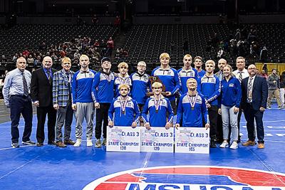 Hillsboro 2024 Class 3 state wrestling team