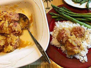 Sweet-Sour Ham Balls